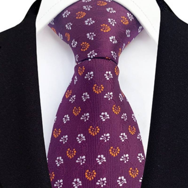 Burgundowy fantazyjny krawat