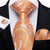 Kaszmirowy krawat w kolorze pomarańczowo-beżowym
