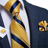 Niebieski I Żółty Krawat